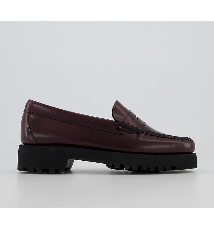G.H Bass Weejuns 90 Penny Loafers Wine Lthr