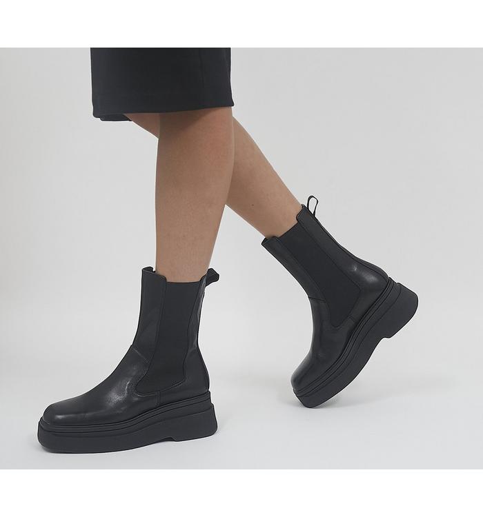 Vagabond Shoemakers Carla Chelsea Boots BLACK Leather