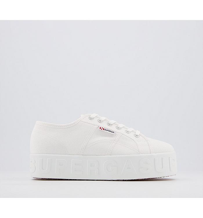 Superga 2790 Trainers WHITE 3D LETTERING