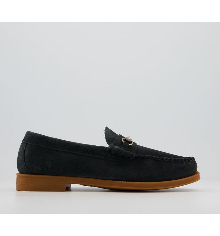 G.H Bass & Co Weejuns II Lincoln Loafers NAVY SUEDE
