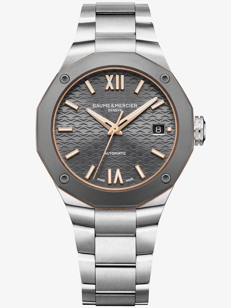 Baume &amp; Mercier Ladies Riviera Grey Automatic Watch 10661