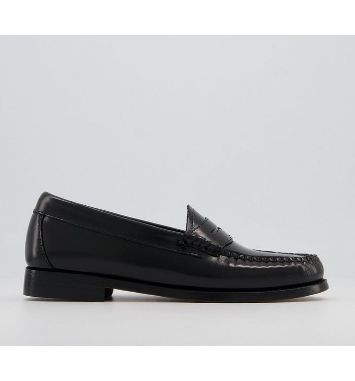 G.H Bass Weejuns Penny Loafers Black Leather