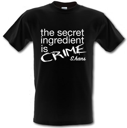 Hans Secret Ingredient male t-shirt.