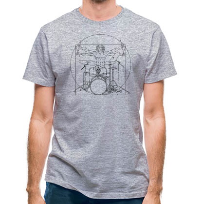 Vitruvian Drummer classic fit.