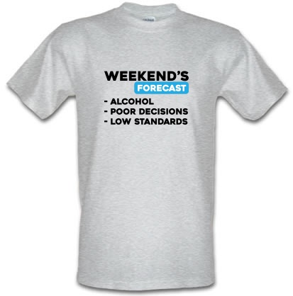 Weekends Forecast male t-shirt.