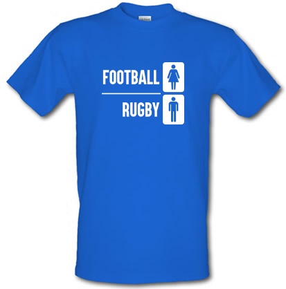 Football Or Rugby male t-shirt.