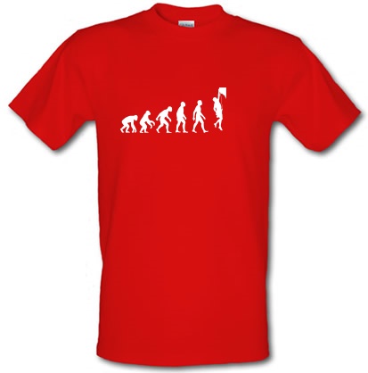 Evolution Of Man Rock Climbing male t-shirt.