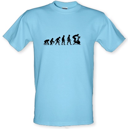 Evolution Of Man Spin male t-shirt.