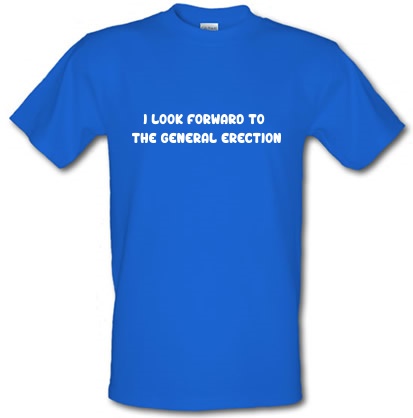 The General Erection male t-shirt.