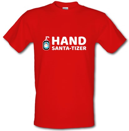Hand Santa Tizer male t-shirt.