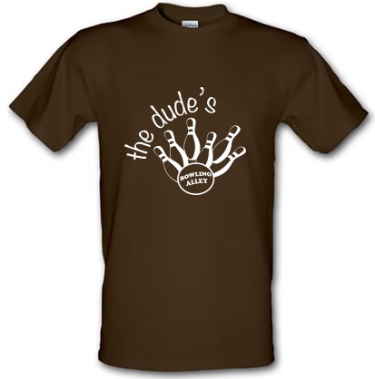 The Dudes Bowling male t-shirt.