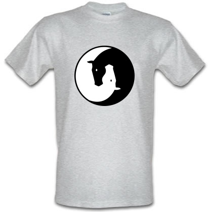 Ying Yang Horses male t-shirt.