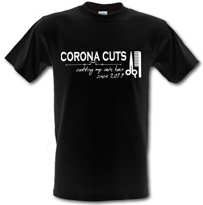 Corona Cuts male t-shirt.