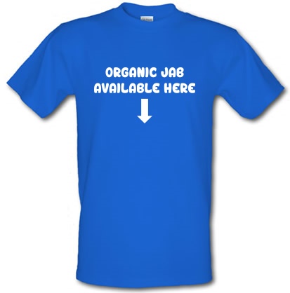 Organic Jab male t-shirt.