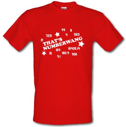 Numberwang male t-shirt.