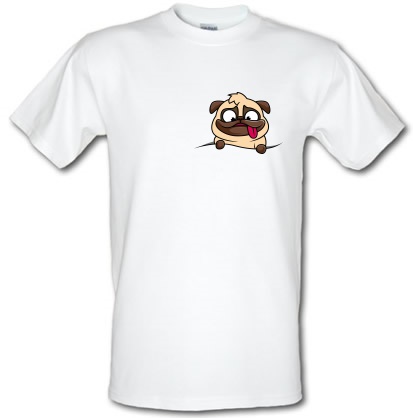 Pocket Pug male t-shirt.