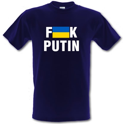 F**K Putin Ukraine Flag male t-shirt.