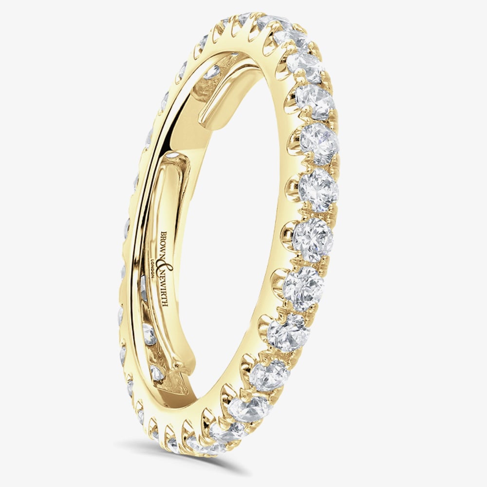 Brown &amp; Newirth 18ct Yellow Gold 1.50CT Diamond Expandable Eternity Ring ET1023 18Y O