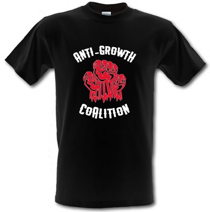 Anti Growth Coalition male t-shirt.
