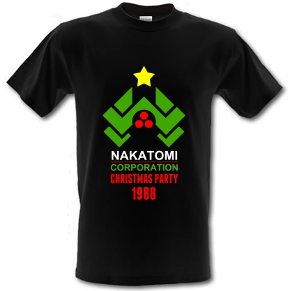Nakatomi Corporation Christmas Party 1988 male t-shirt.