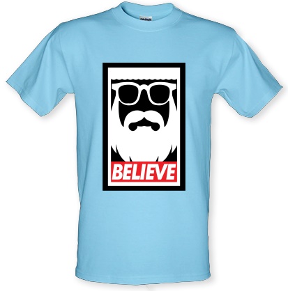 Believe Santa male t-shirt.