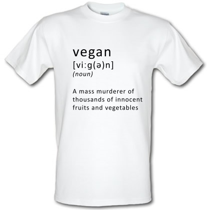 Vegan Definition male t-shirt.