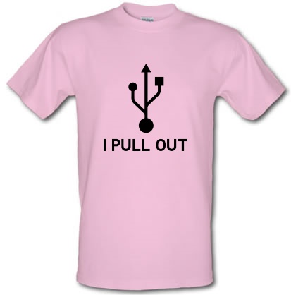 USB I Pull Out male t-shirt.