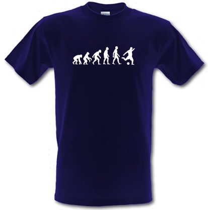 Evolution of Man Football male t-shirt.