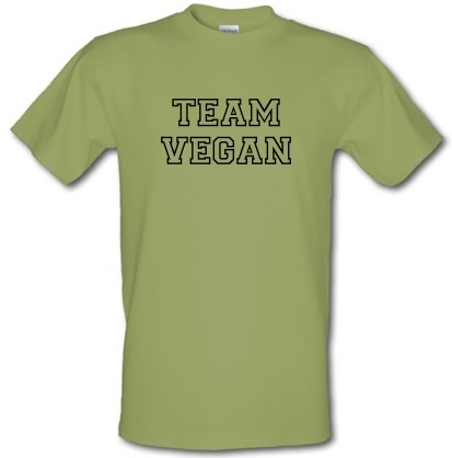 Team Vegan male t-shirt.