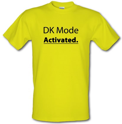 DK Mode Activated male t-shirt.
