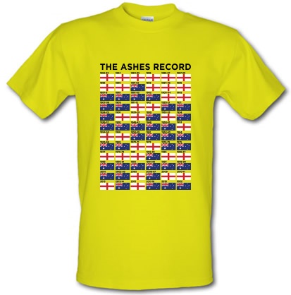 The Ashes Cricket Record male t-shirt.