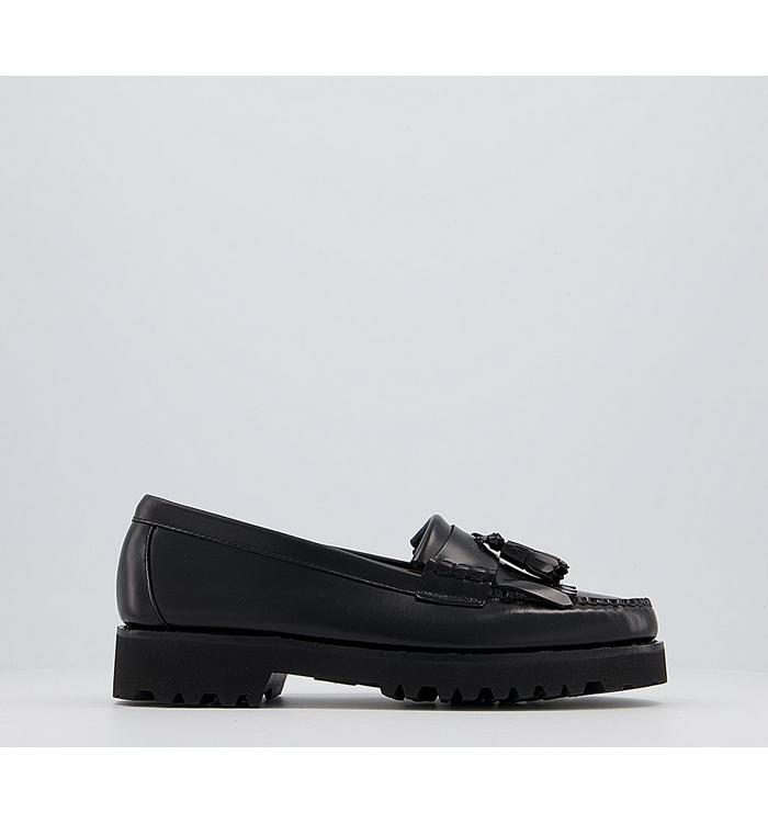 G.H Bass Weejuns 90s Esther Kiltie Loafers Black