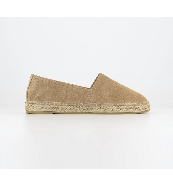 Gaimo For Office Camping Slip On Espadrilles Tan Suede