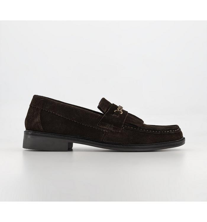 Hudson London Archer Chain Loafers Brown