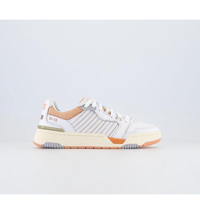 K-swiss Si-18 Rival Trainers White Almost Pink Apricot Whisper White