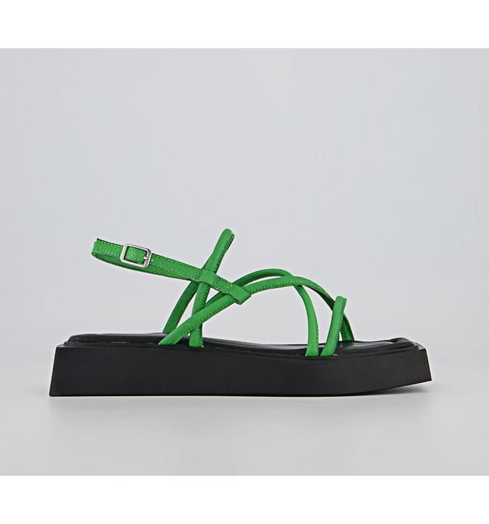 Vagabond Evy Multi Strap Sandals Green