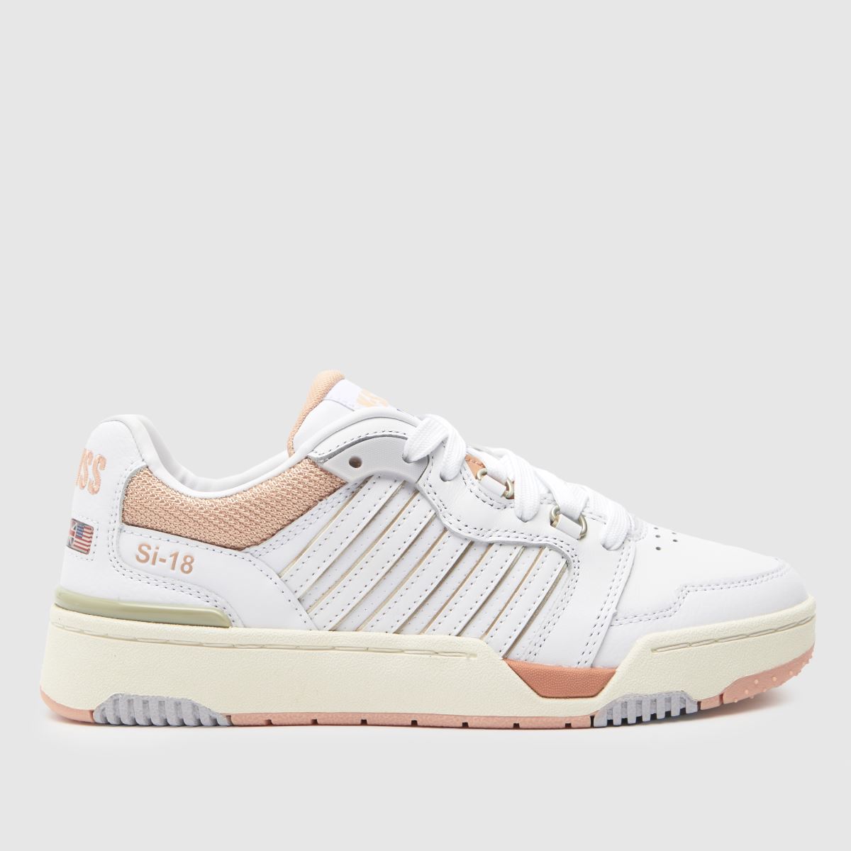 K-SWISS si-18 rival trainers in white & beige