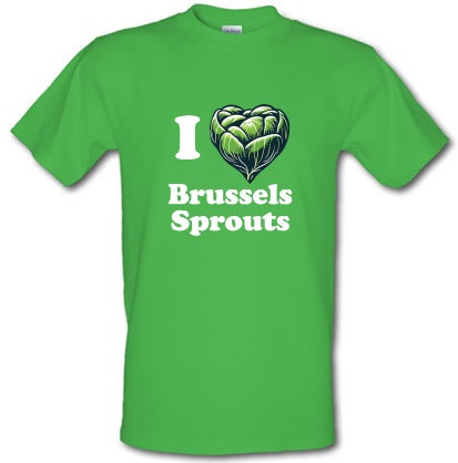 I Love Brussels Sprouts male t-shirt.