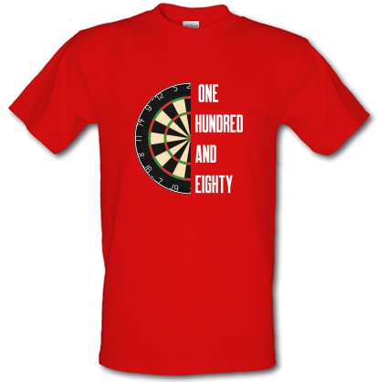 Darts One hundred and eighty male t-shirt.