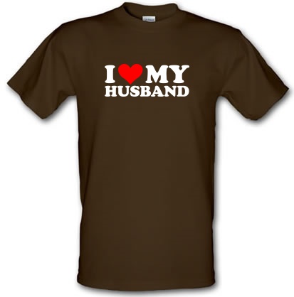 I Love my Husband male t-shirt.