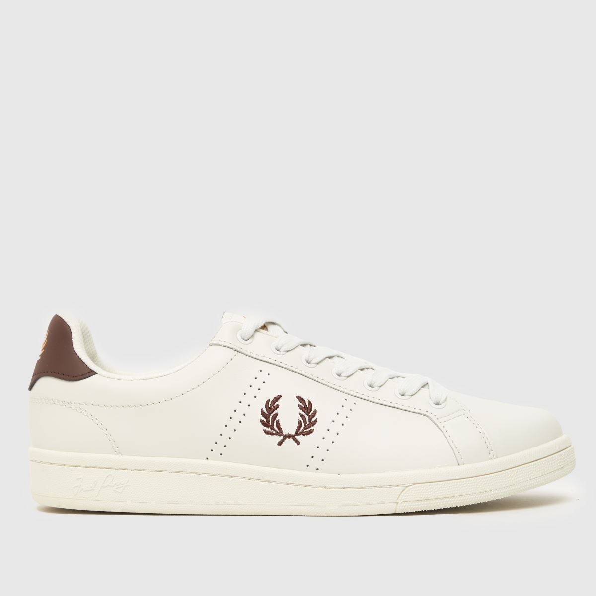Fred Perry b721 trainers in white & brown
