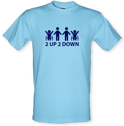 2 Up 2 Down male t-shirt.