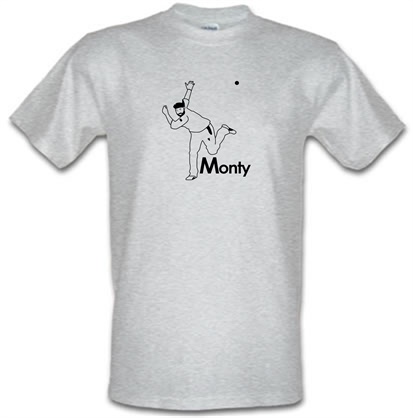 Monty Panesar male t-shirt.