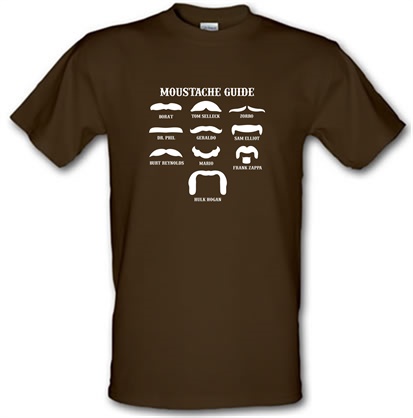 Moustache Guide male t-shirt.