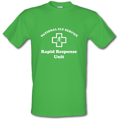 National Elf Service - Rapid Response team male t-shirt.