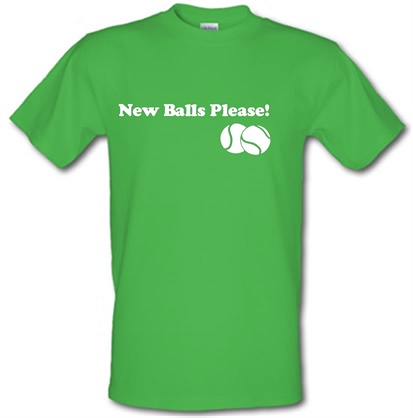 New Balls Please male t-shirt.