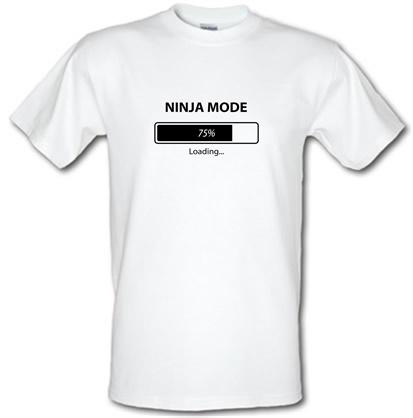 Ninja Mode Loading male t-shirt.