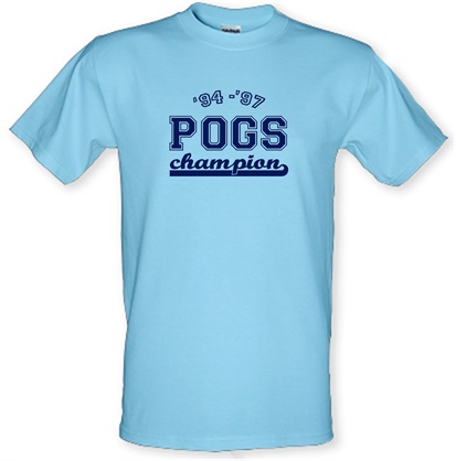'94 - '97 Pogs Champion male t-shirt.