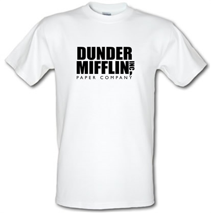 Dunder Mifflin Inc Paper Company male t-shirt.