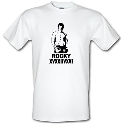 Rocky XVXXIIVXVI male t-shirt.